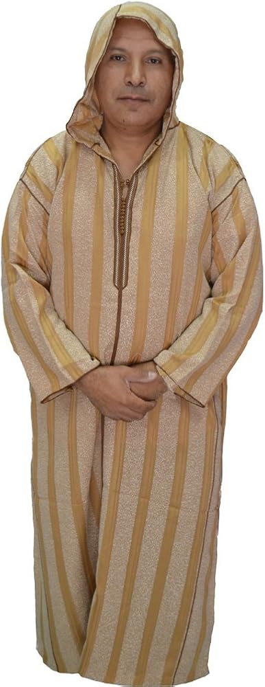 Longueur 142 Cm Horus Artesania De Egipto Djellaba Modele Marocain Pour Homme Ou Caftan Avec Capuche Largueur Entre Emmanchures Au Niveau Des Aisselles 68 Cm Fantaisie Et Specialty Vetements Centroarco Com