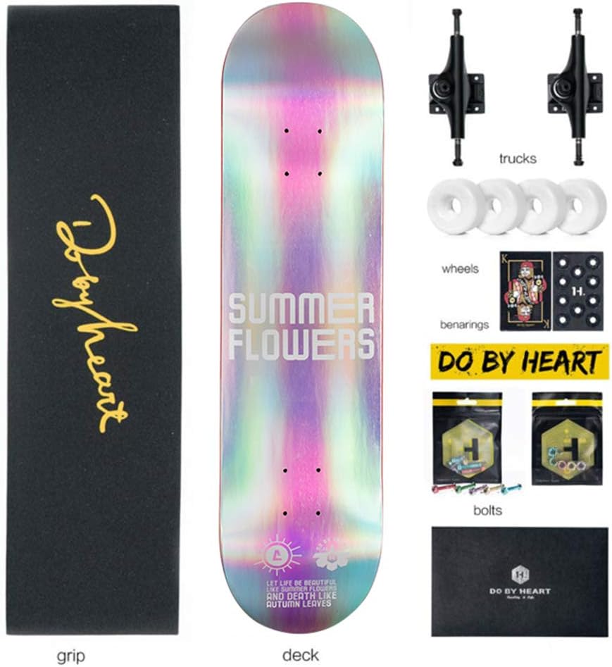 Upgrade 2020 Road Skateboard Teen Brush Street Road Four Wheels Adult Teen Brush Street Road Deck - Strength - POP - Sustainability,colorful