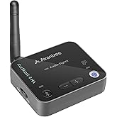 Avantree Audikast 4HA &ndash; Auracast TV Transmitter for Selected Hearing Aids | Enjoy Personal Volume, Optical &amp; AUX Connections, and Future-Ready Upgrades