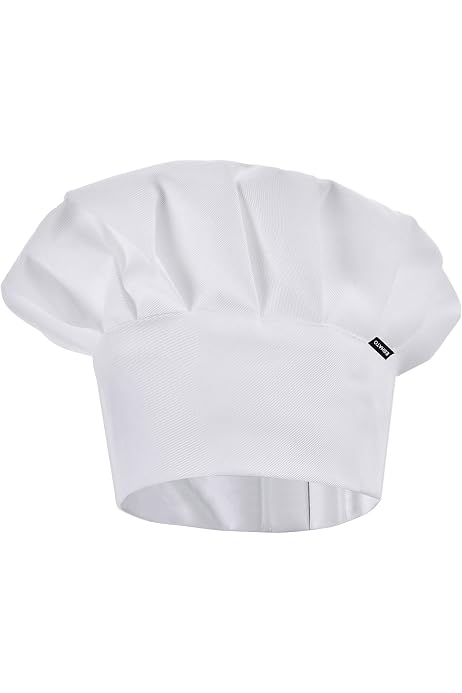 thumbnail image 2 of SamHeng 3 Pcs Chef Hat, Adjustable Unisex Kitchen Cooking Cap With Brim, Half Mesh Half Cloth 2 of 12