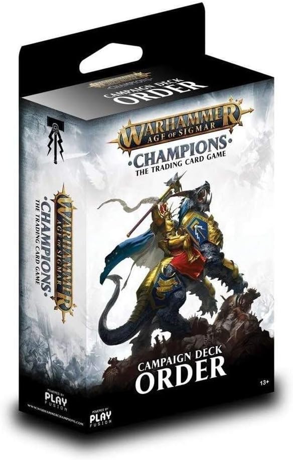 Play Fusion Warhammer Age of Sigmar - Champions - The Trading Card Game - Campaign Deck - Order, Multicolor, Small