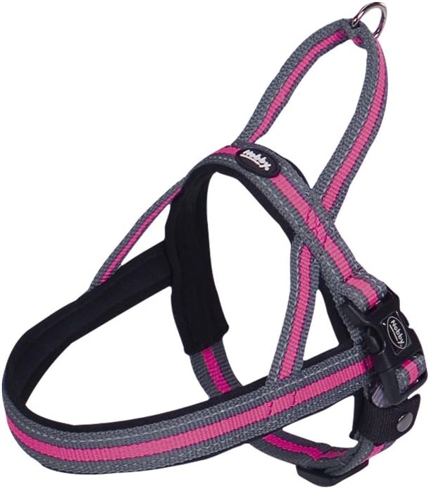 Nobby Variado 80614-15 Norwegian Harness Collars Harnesses, rosa/grau, XL (Pack of 1)