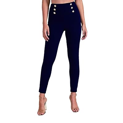 Womens Cropped Stretch Skinny Pants with Double Zimbabwe Ubuy