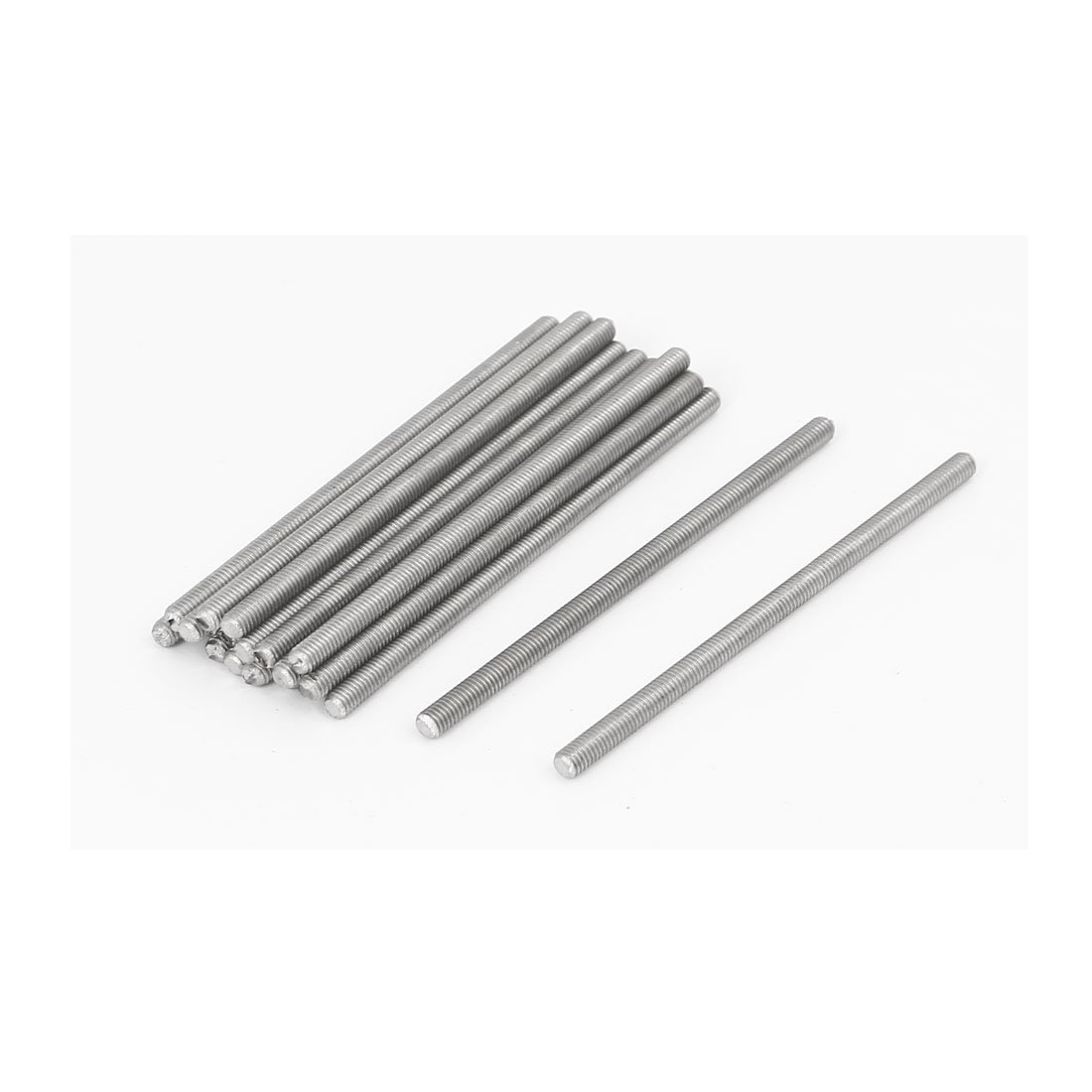 Sourcingmap M3 x 70mm 0.5mm Pitch 304 Stainless Steel Fully Threaded Rods Hardware 20 Pcs