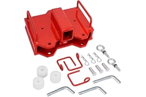 Sulythw Clamp on Forklift Trailer Hitch Attachment, Fit 2-inch Insert Forklift Trailer Hitch Receiver, Universal Forklift Bal