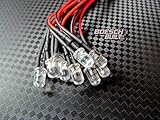 Qty 10- LED Lights- 3mm, 5mm, 8mm, 10mm pre wired 12 volt leds- 12V White, Red, Blue, Orange, Green (10mm, Red)