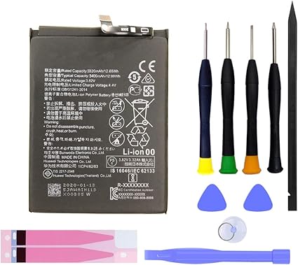 Amazon Mukuzi バッテリー Huawei Nova Lite 3 互換 バッテリー Hwu35 Pot Lx2j 電池 贈り物を贈る 据え付け道具 Mukuzi バッテリー
