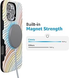 Casely iPhone 16 Pro Max Case Pastel Rainbow Lined