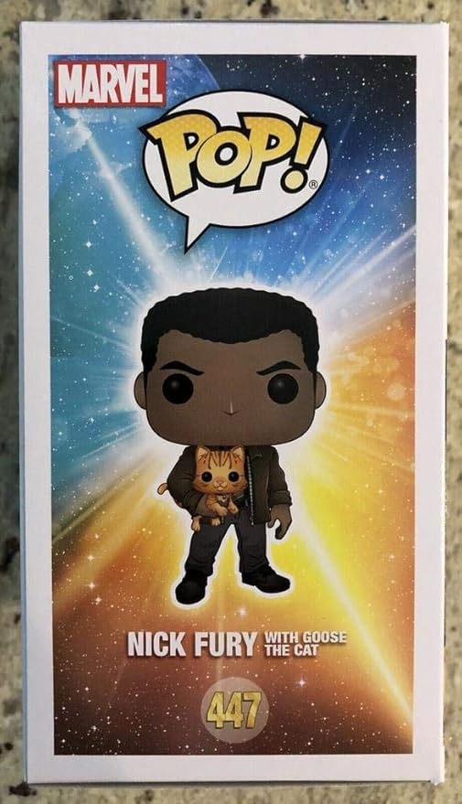 funko pop nick fury with goose