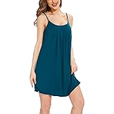 GYS Nightgowns for Women, Bamboo Viscose Soft Sleeveless Full Slips Chemise Cami Dress Sleepwear Shirts