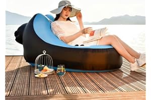 LUTEM Inflatable Couch – Cool Inflatable Chair. Upgrade Your Camping Accessories. 126(L) *68(H)*88.5(W) cm Easy Setup is Perf