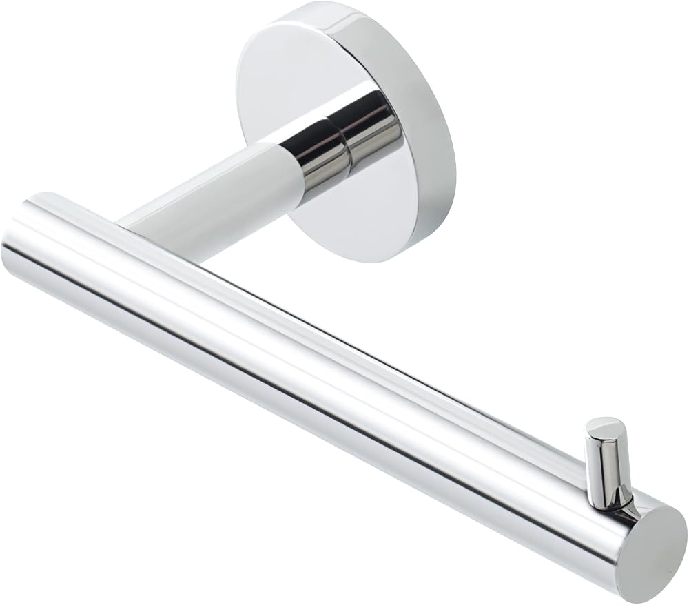 Sayayo Chrome Toilet Roll Holder SUS304 Wall Mounted Loo Tissue Bar EGYT6130-C