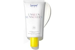 Supergoop! Unseen Sunscreen - SPF 40 - Clear & Invisible Face Sunscreen + Broad Spectrum + Makeup-Gripping Primer - Weightless, Scentless, Oil Free - For All Skin Types & Tones - 2.5 fl oz