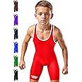Exxact Sports Youth Wrestling Singlet For Boys, Premium Powerlifting Singlet, Kids Wrestling Singlets For Training