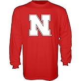 Blue 84 Men's Nebraska Cornhuskers Long Sleeve T Shirt Team Color Icon, Red, XX-Large