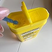 Sharpsafe 24 Litre Sharps Bin Orange Lid - Bulk Case Of 15