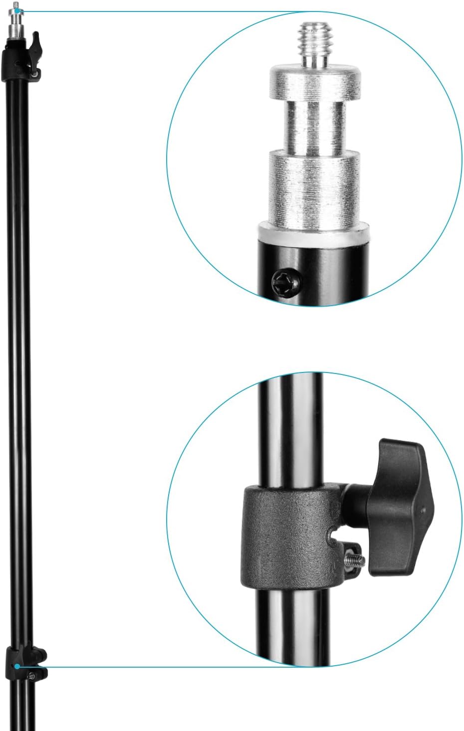 Neewer 2 Pieces Bi-color 660 LED Video Light and Stand Kit Includes:(2)3200-5600K CRI 96+ Dimmable Light with U Bracket and Barndoor and (2)75 inches Light Stand for Studio Photography, Video Shooting : Camera & Photo