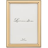 Lawrence Frames 750357 5x7 Gold Metal Classic Bevel Picture Frame