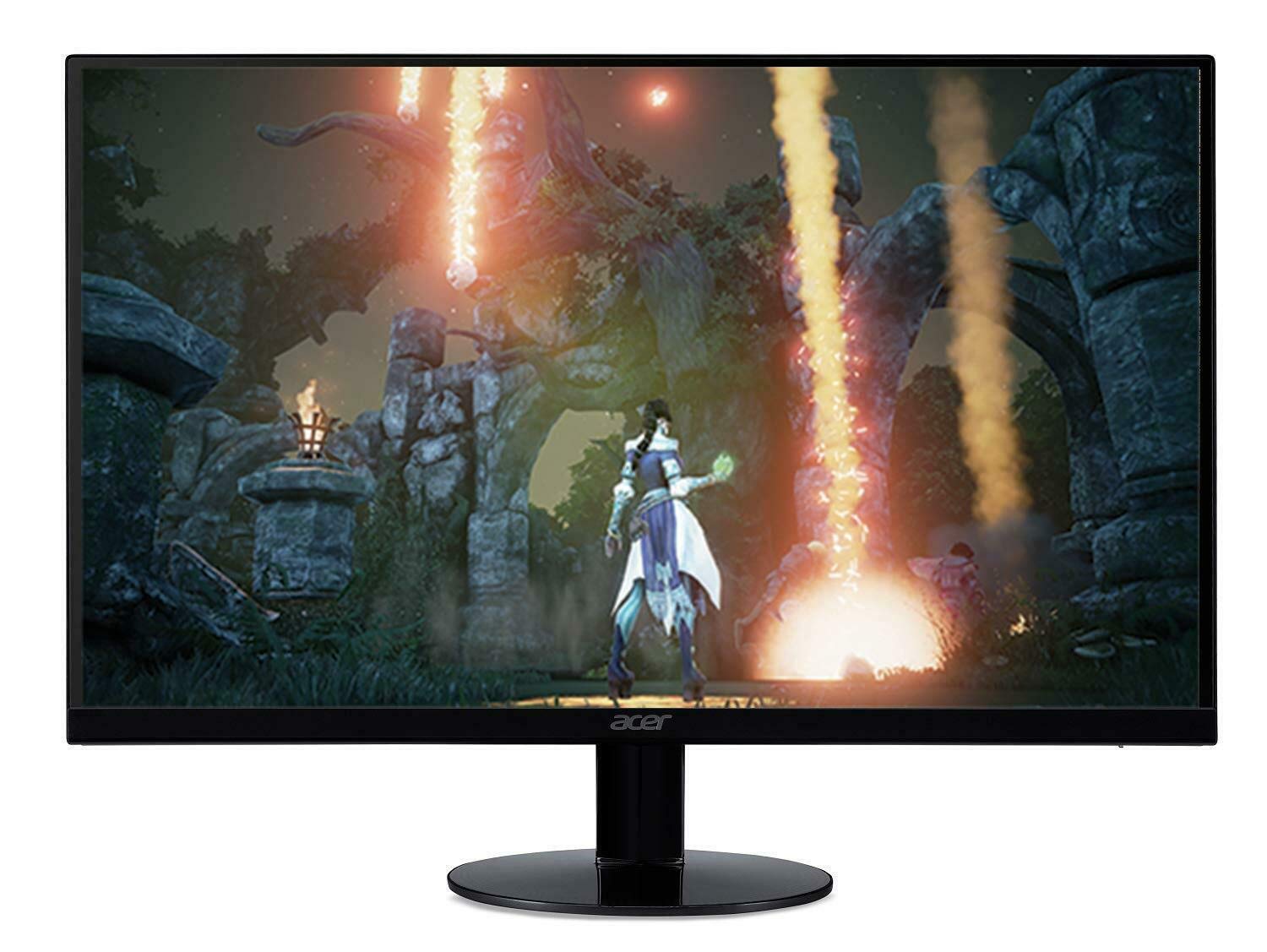 Acer SB230 BBIX 23 Full HD (1920 x 1080) Monitor de marco cero IPS IPS con AMD Radeon Freesync Technology - 1Ms | 75Hz Actualización (puertos HDMI y VGA), negro