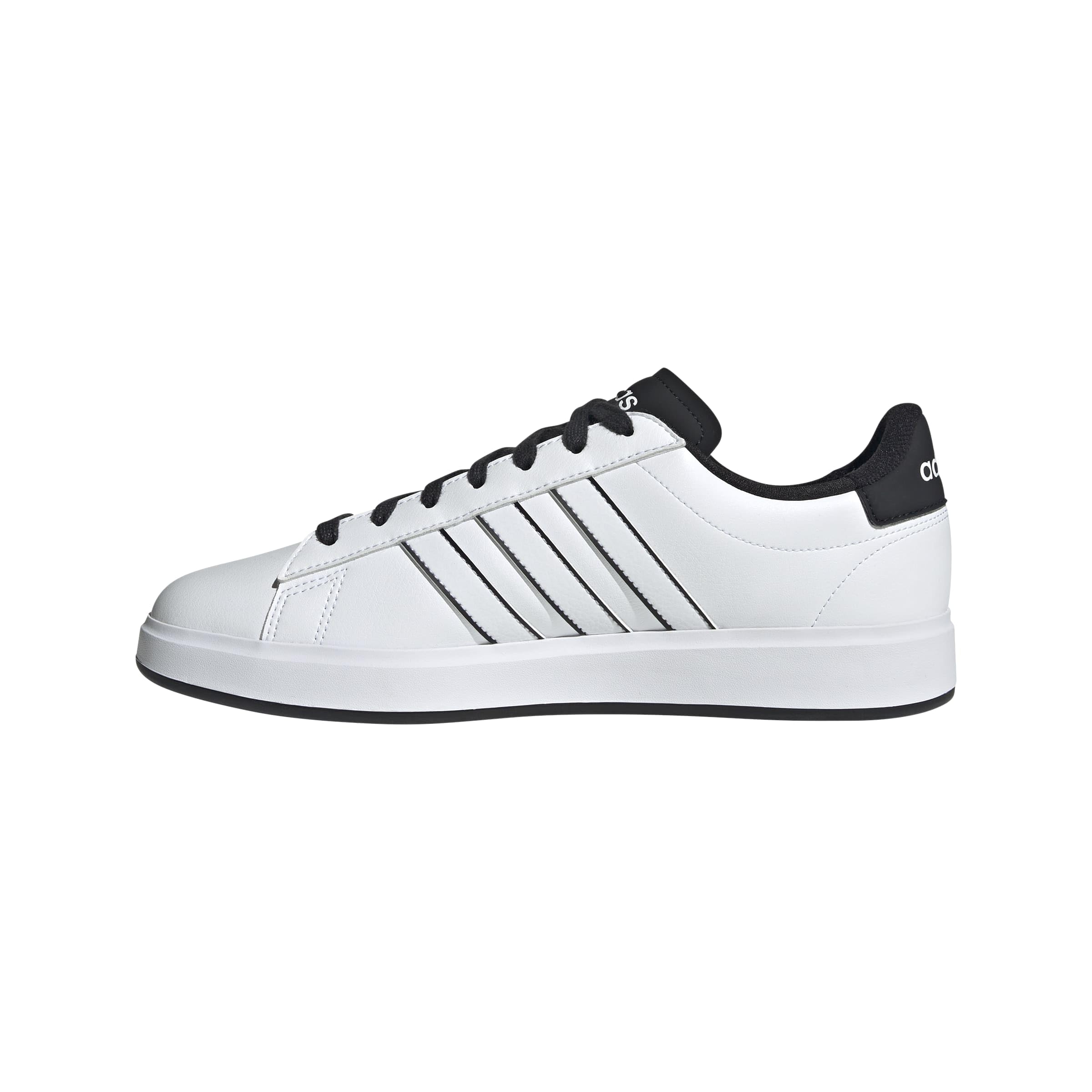 adidas Men's Grand Court 2.0, White/White/Black, 8 Image adidas Men's Grand Court 2.0, White/White/Black, 8 Image