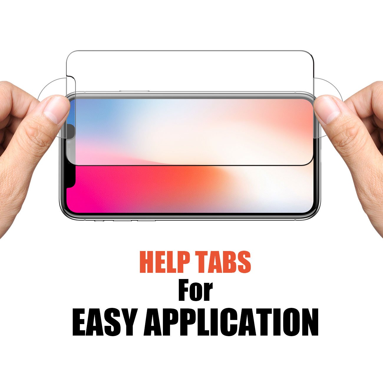 iPhone X Glass Screen Protector, eSamcore Tempered Glass Screen protector for Apple iPhone X 2017 [Case Friendly] [2-Pack]