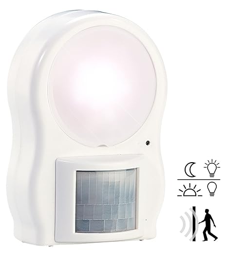 Luce Lampada 9 Led A Batterie Con Sensore Di Movimento Pir E