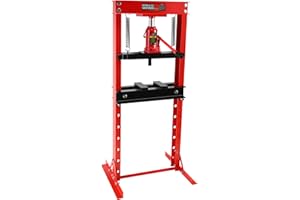ELITEEDGE Hydraulic Shop Press,20 Ton H-Frame Garage Floor Adjustable Shop Bearing Press with Stamping Plates to Bend, Straighten, Or Press Parts, Install Bearings & U-Jointsess