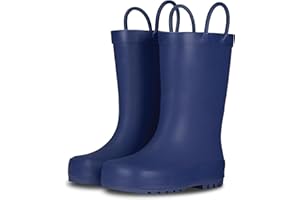 LONECONE Lone Cone Premium Natural Rubber Rain Boots for Toddlers and Kids with Solid Design