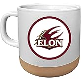 R and R Imports Elon University 14 oz Mug with Clay Bottom Officially Licensed Collegiate Product Single