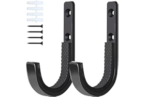 Poskad Gun Rack Wall Mount, Horizontal Shotgun Hooks Rifle Hangers for Any Rifles Shotguns and Archery Bow,Heavy Duty Steel