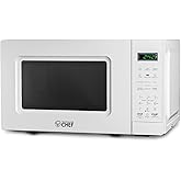 Commercial Chef 0.7 Cu. Ft. Countertop Microwave Oven, Touch Controls with Digital LED Display, 700W Small Microwave with 10”