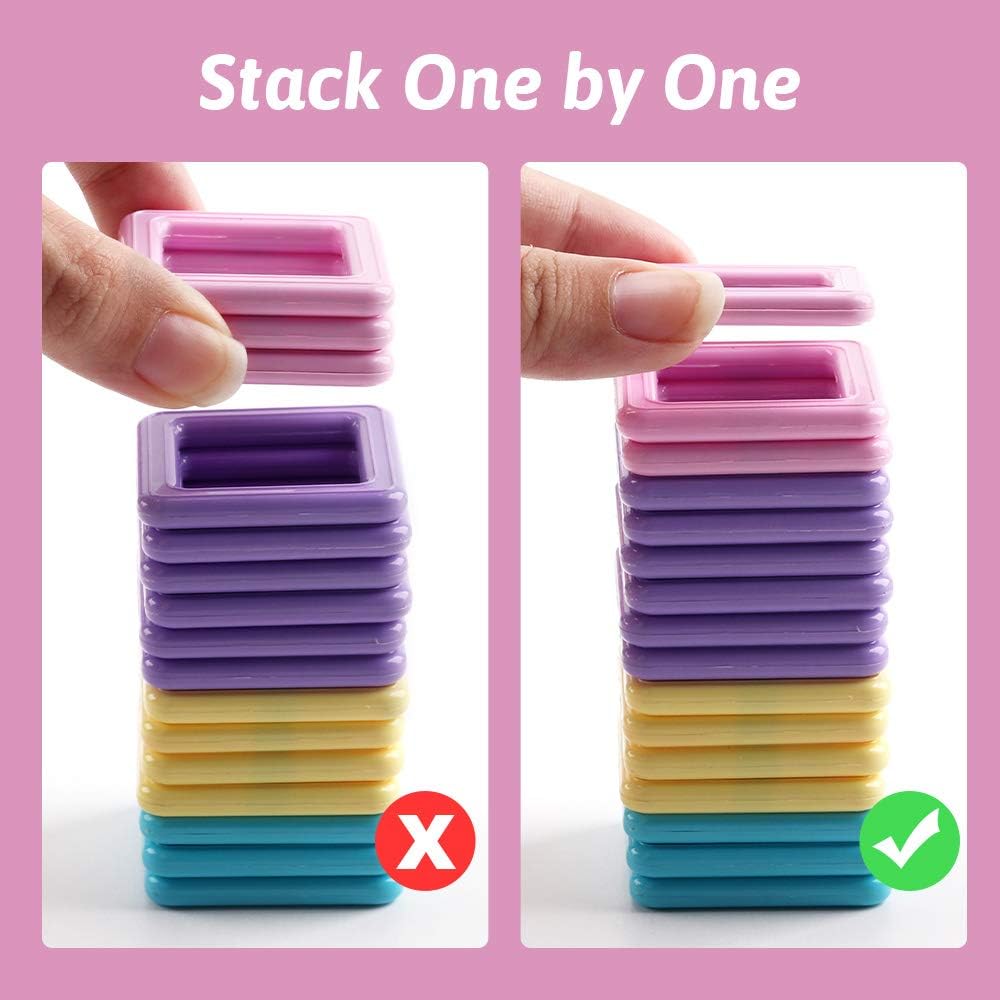 Amy&Benton Mini Castle Magnetic Building Blocks 132PCS for Kids Babies and Toddlers Small STEM Educational Toys: Toys & Games