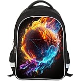 RTBBCKS School Backpack for Boys, Basketball Backpack for Boys School Bag Suitable for 6-18 Kid, for Children Teens Elementary Middle School Bookbag Travel Back.