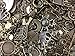 30pc Assorted Size Antiqued Bronze Charms, Bails, Jumprings, Cameo Bezel Sett...