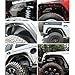 DV8 Offroad DV8 INFEND-01FB/INFEND-01RB Pair of Black Powdercoated Front & Rear Inner Fender Aprons for Jeep Wrangler JK