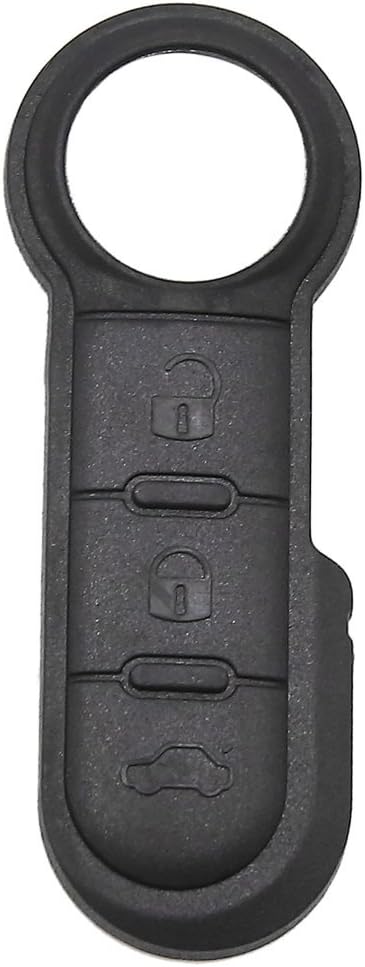 sourcing map 3 Key Buttons Remote Control Car Fob Key Case Shell Black for Fiat, 2.4" x 0.9" x 0.2" - Image 5