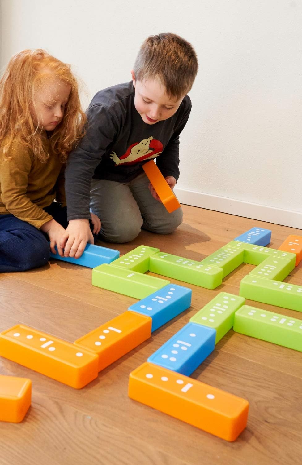 alldoro 60065 2-in-1 Tower & Domino Game Set, XXL Wobble Tower + Dominoes as Tile Game in Giant Format - Image 4