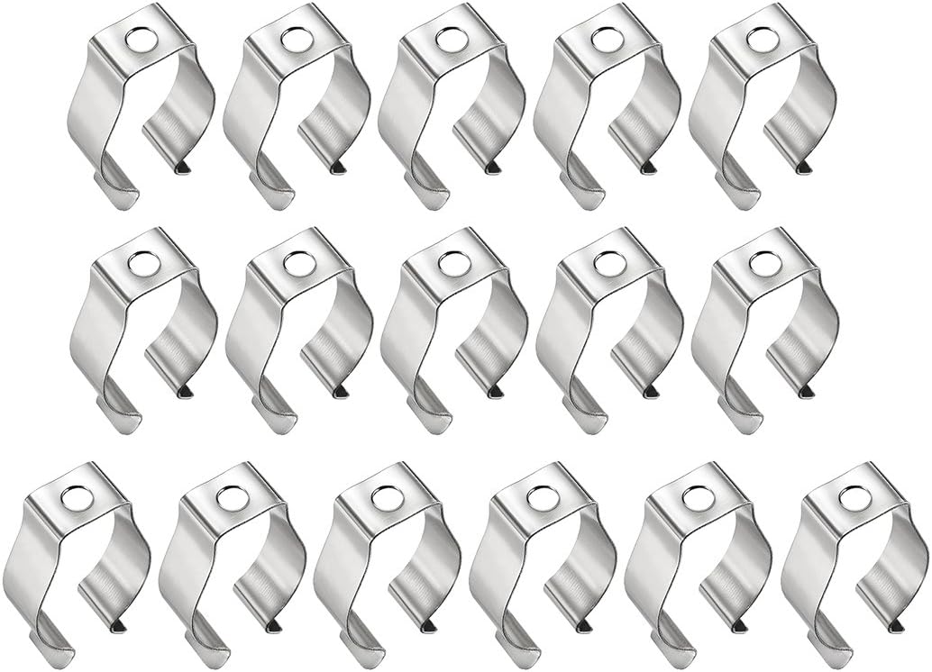 sourcing map T8 U Clips Holder Bracket for LED Light Tube LED Fluorescent Tube Replacement Mounting Accessories