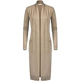 GRACE KARIN Essential Solid Open Front Maxi Long Knitted Cardigan Sweater for Women