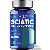 obnobm Sciatic Nerve Support Supplement, 120 Capsules with Vitamin, Proprietary Blend 800mg & Magnesium, Nutritional Support for Nerve Discomfort in Hands, Legs, HIPS & Feet