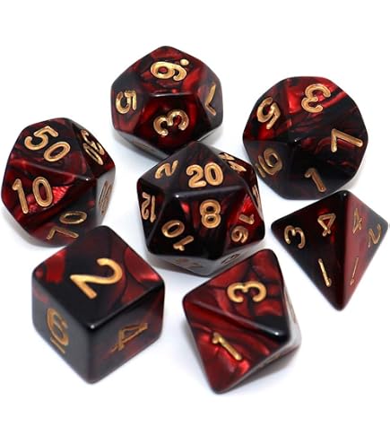 Chessex Dice DND Dice Set-Chessex D&D Dice-16mm...