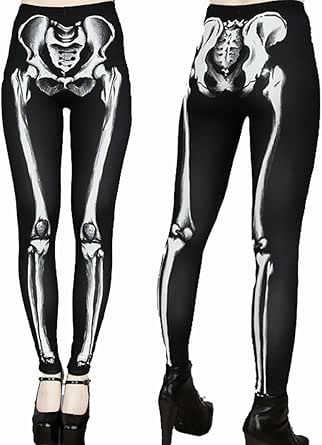 Skeleton print leggings Clearance