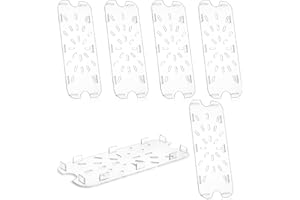 Zubebe 6 Pcs Plastic Drain Shelf for Size Food Pan Clear Plastic Grate Acrylic Food Drain Trays for Kitchen Restaurant Hotel (1/3)