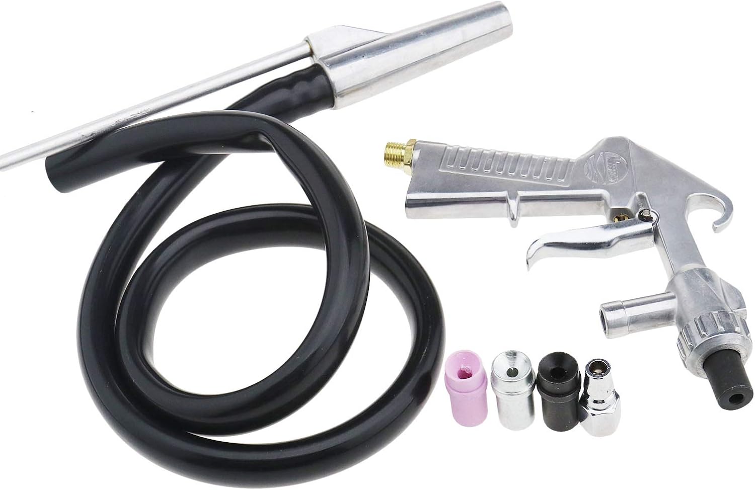 1x Sandstrahlpistole Sandstrahlgerät Werkzeug mit Eisendüse Keramikdüse