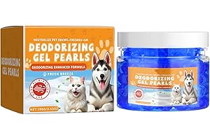 Cat Deodorizing Gel, Lasting Freshener Fragrance Beads, Air Care Deodorizer Beads, for Bathroom Boats RVs Cat Dog Pet Areas H