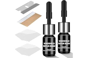 WITIFIG Windshield Repair kit, DIY Glass Cracked Repair Kits, Car Glass Repair Glue Scratch Chip Cracks Repair Kit Quick Fix for Cracks