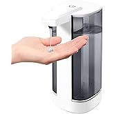 Uarnicey Automatic Liquid Soap Dispenser, Rechargeable,Touchless,17oz/500ml with 4 Adjustable Soap Levels, Wall Mount & Waterproof, Liquid Hand/Dish Soap Dispenser for Bathroom Kitchen