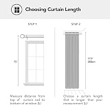 Deconovo 55 x 114 Inch Room Divider Curtain Eyelet Thermal Blackout Grey view 8