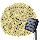 Solarmks Solar String Lights 200 LED Outdoor String Lights 8 Modes Deorative Outdoor Lighting for Garden Patio Lawn Christmas(Warm White)