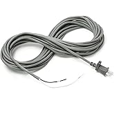 36ft Power Supply Cord for Hoover Corded Upright Vacuum Cleaners | 17AWG 12 Amps Vacuum Replacement Power Cord, Features durable outer jacket, stable power supply and easy installation